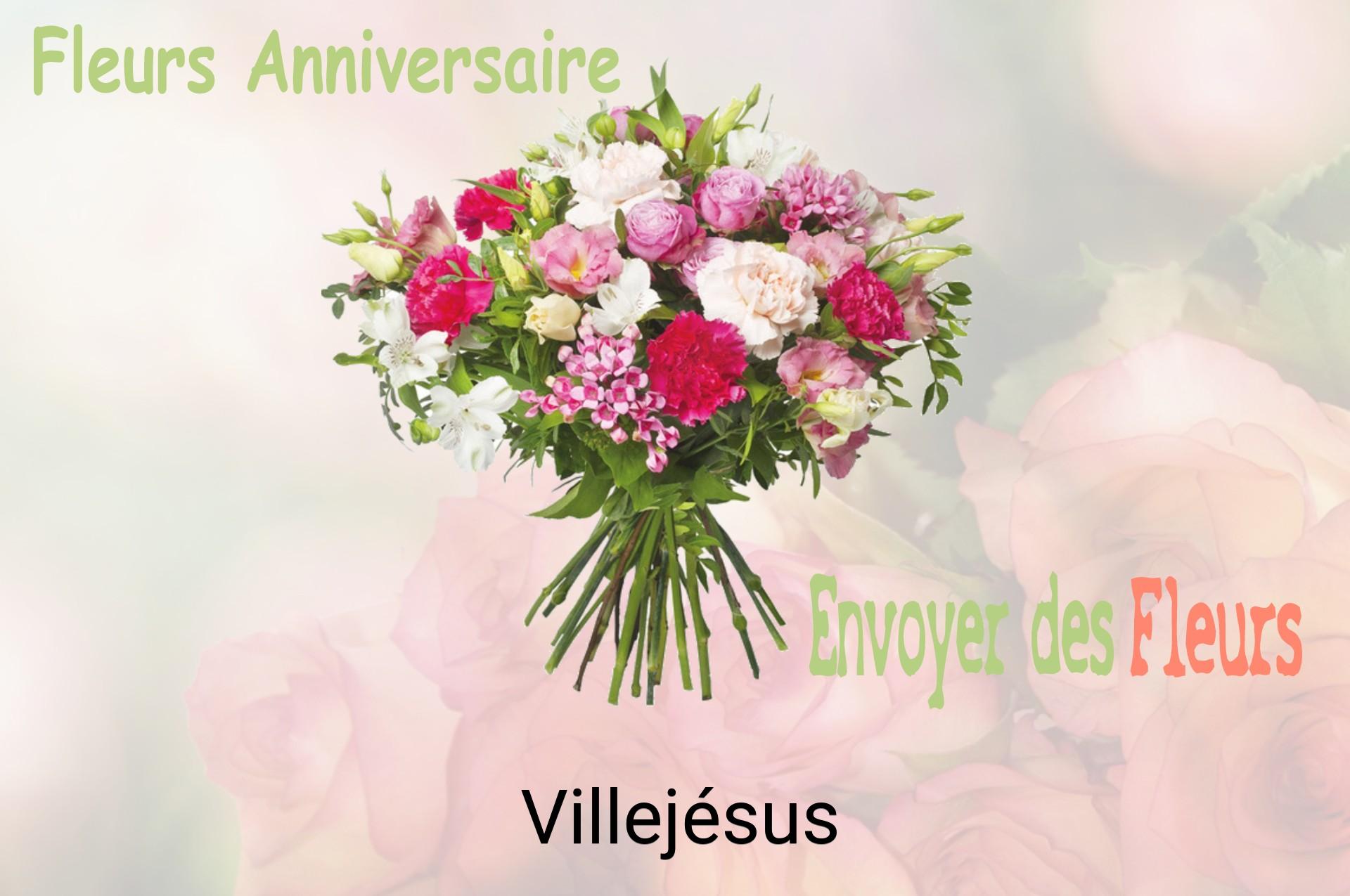 Bouquet de fleurs d’anniversaire livré à Villejésus